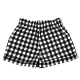 Carre'Ment Beau Short Zweifarbiges Karomuster Schwarz/Weiß für Mädchen