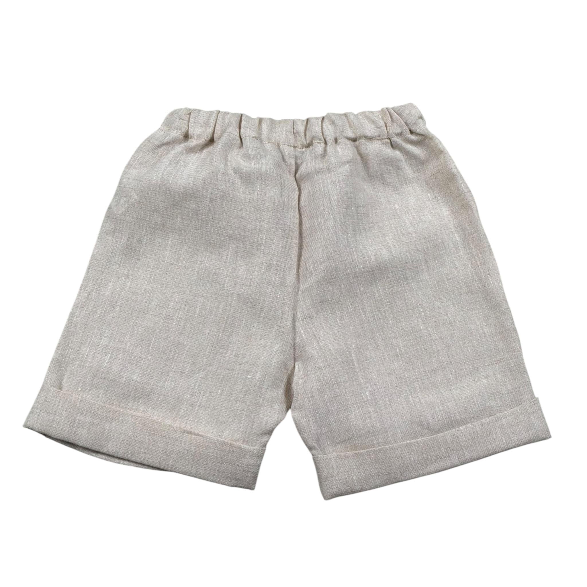 Per Te Bermuda tinta unita con Elastico In Vita Beige per Bambino 34148J BEIGE PER TE 