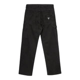 GUESS jeans tinta unita con logo Nero per Bambino L4YB02WE1L0 NERO GUESS 