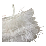 Please Top Tinta Unita con Balze per Bambina MO06032G73 BIANCO PLEASE 