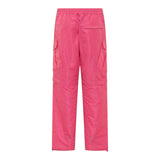Msgm Pantalone Tinta Unita Con Elastico In Vita Fuxia Per Bambina