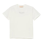 Elisabetta Franchi T-Shirt Girocollo Tinta Unita con Logo per Bambina EFTS235 PANNA ELISABETTA FRANCHI 