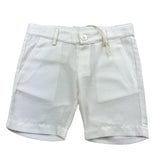 Little Bear Bermuda Tinta Unita con Girovita Regolabile per Bambino 6203 BIANCO LITTLE BEAR 