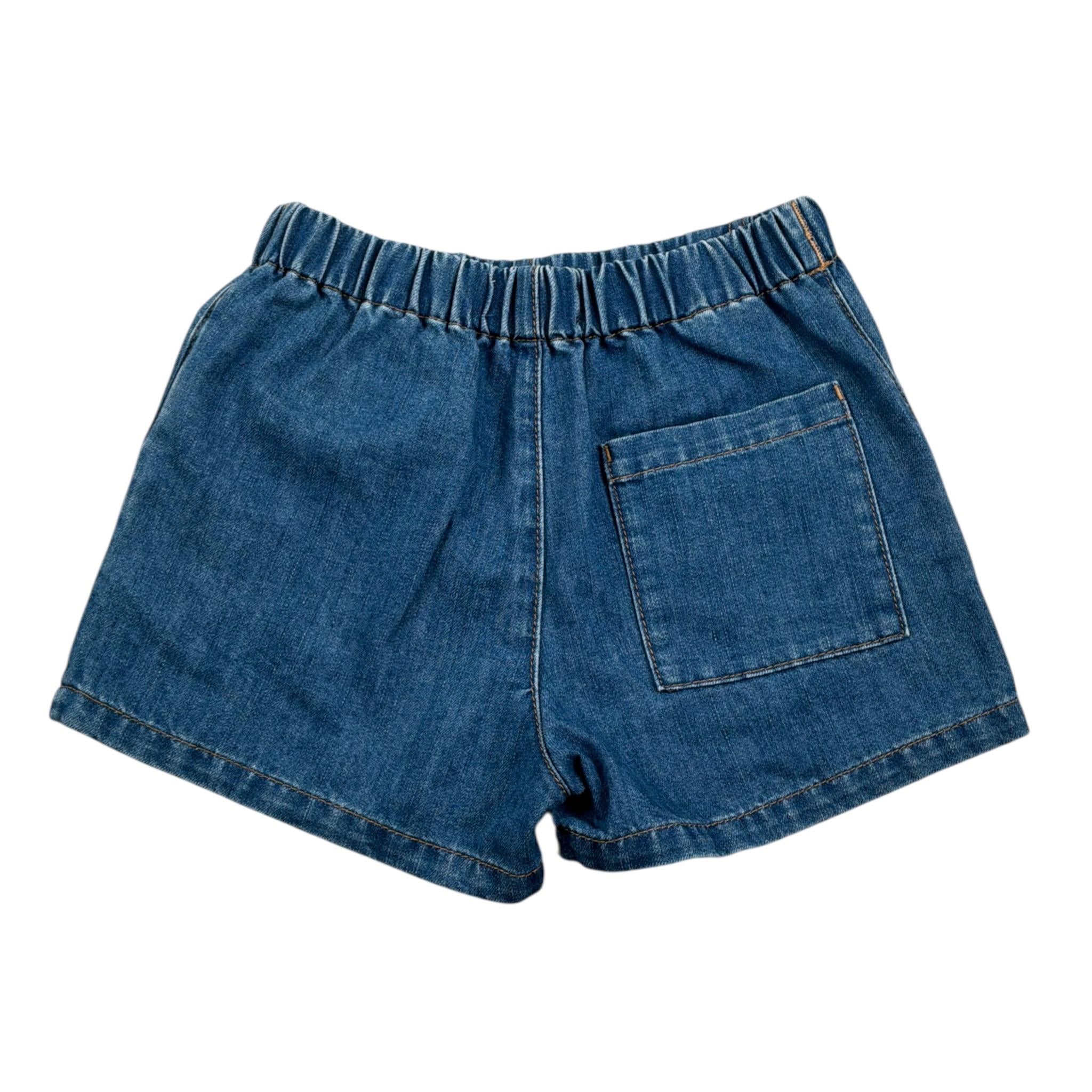 top in denim tinta unita giromanica ENY001 BLU SAINT BARTH 