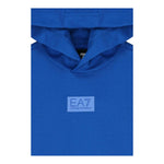 EMPORIO ARMANI felpa tinta unita con cappuccio  Cobalto per Bambino 6DBM72 COBALTO EMPORIO ARMANI 