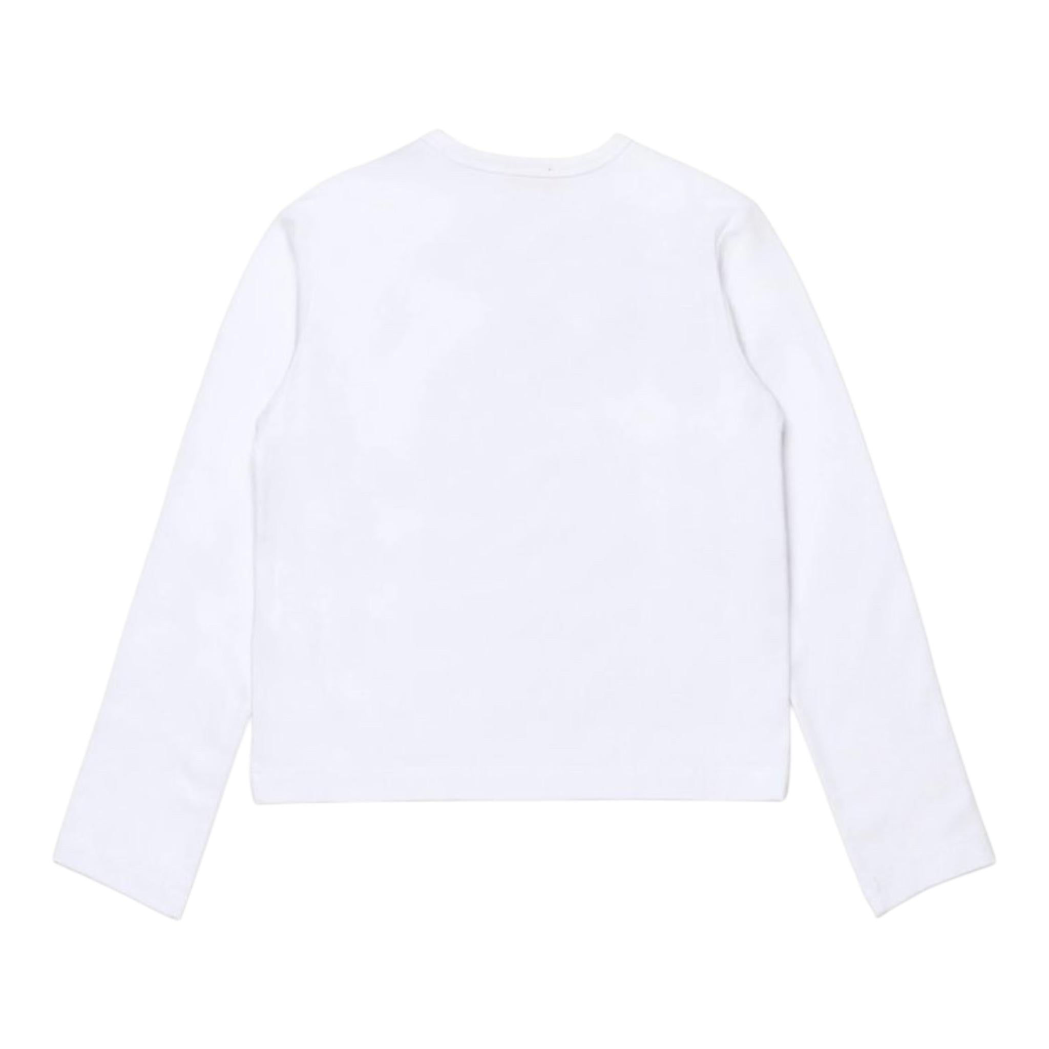 DIESEL shirt girocollo tinta unita con logo Bianco per Bambina J02038X BIANCO DIESEL 