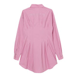 Pinko Abito Camicia Manica Lunga Tinta Unita per Bambina KFTS005 ROSA PINKO 