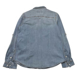 GUESS camicia manica lunga in denim tinta unita Azzurro per Bambino L4GH06D3PF5 AZZURRO GUESS 