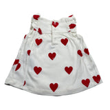 Petit Bateau Abito Giromanica tinta unita con Stampe Cuori Bianco per Neonata A09MS01420 BIANCO PETIT BATEAU 