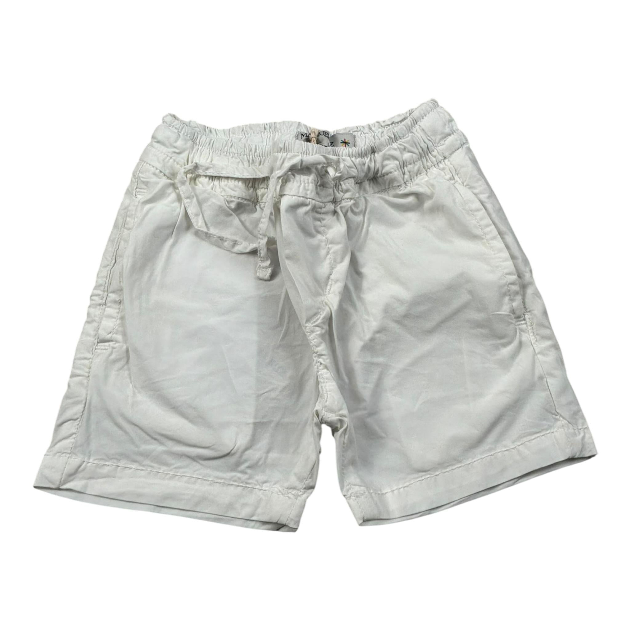 Manuel Ritz Bermuda Tinta Unita con Elastico In Vita per Neonato MR2257 BIANCO MANUEL RITZ 