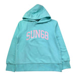 Sun68 Felpa Chiusa con Cappuccio Tinta Unita con Logo per Bambina F34332 VERDE ACQUA SUN68 