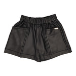 LIU JO short tinta unita con elastico in vita Nero per Bambina KF4012XX NERO LIU JO 