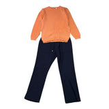 Never Too Completo Maglioncino - Pantalone Arancione Per Bambino