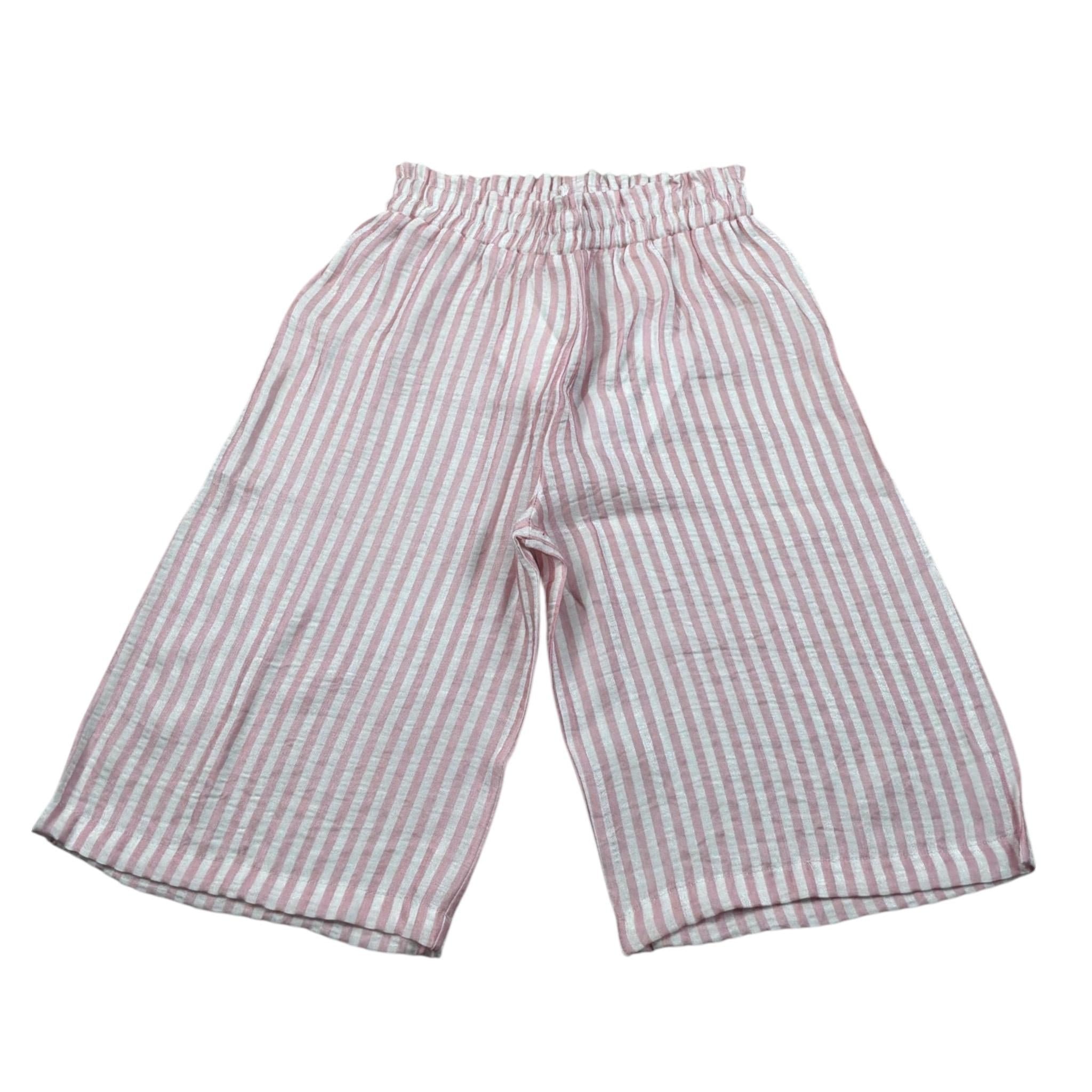 M+E' Pantalone Fantasia A Righe Rosa per Neonata UE1179 ROSA M+E' 