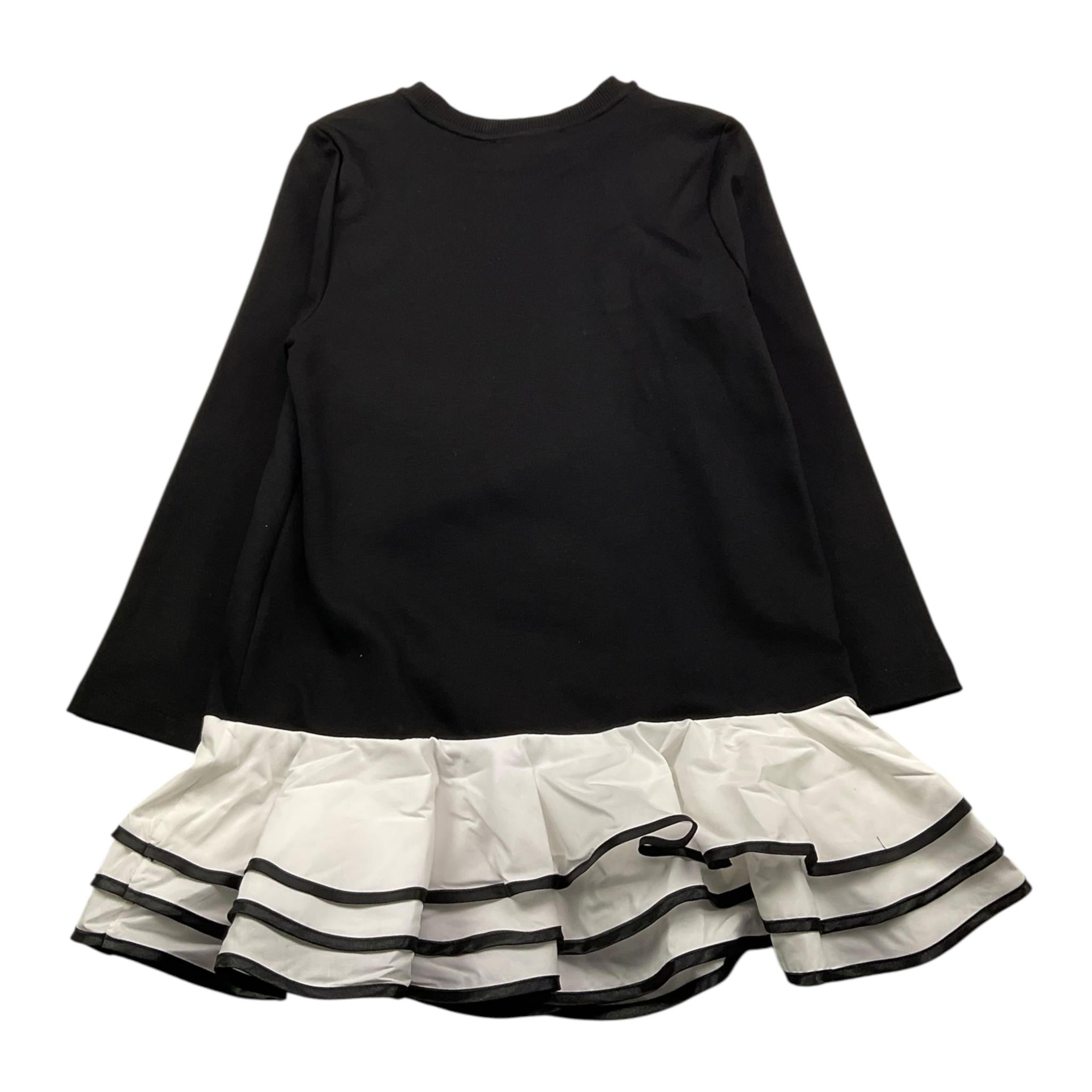 VICOLO abito felpa girocollo tinta unita manica lunga Nero per Bambina 3141V00100X NERO VICOLO 