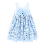 Angel'S Face Abito Tinta Unita Giromanica Traforato per Bambina CORELLA TURCHESE ANGEL'S FACE 