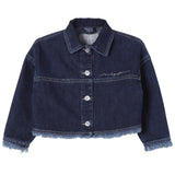 Die Eule Jeansjacke Solid Blue für Baby Mädchen