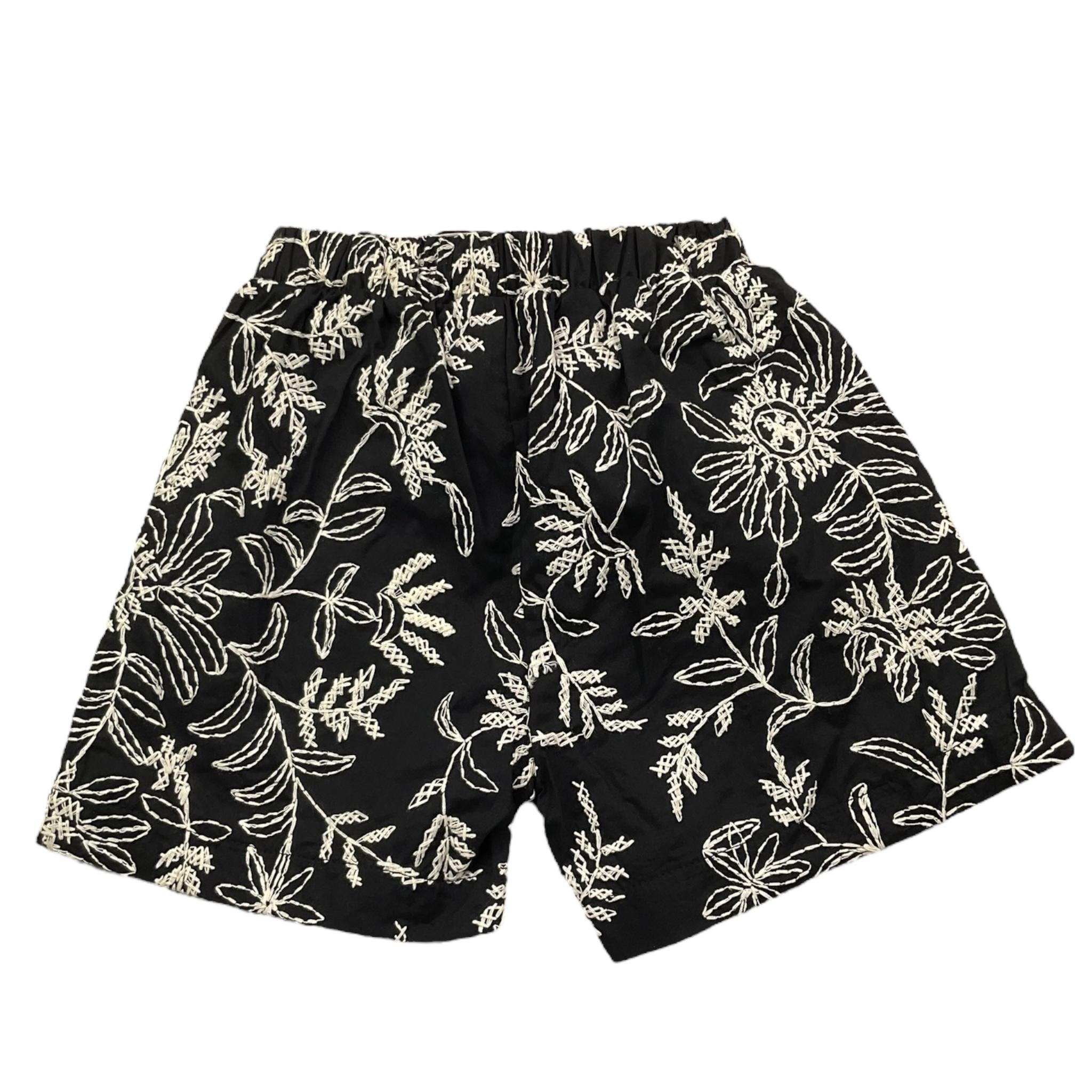 Dixie Short Bicolore con Ricami E Elastico In Vita per Bambina RE20084G74 BIANCO/NERO DIXIE 