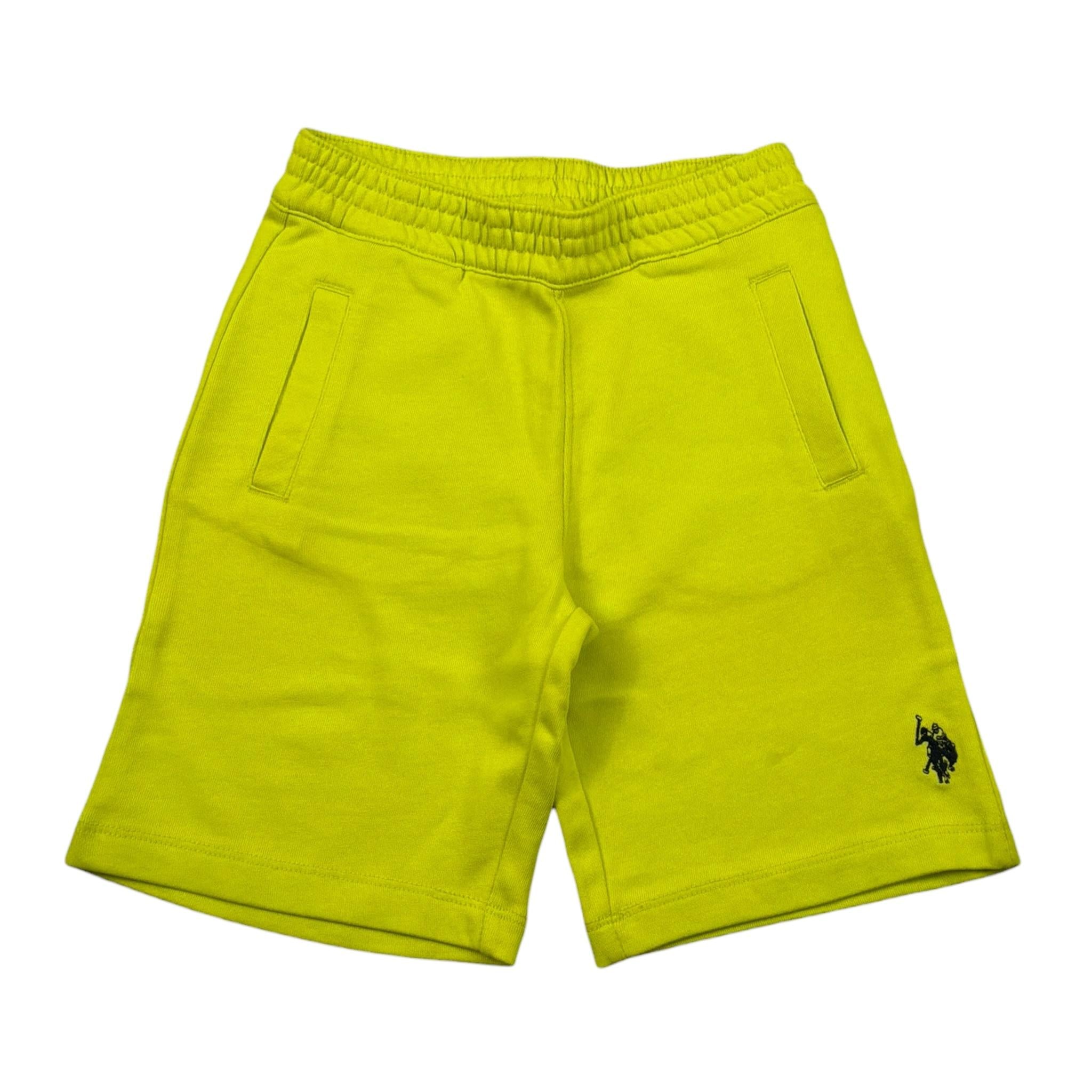 U.S. Pollo Assn Bermuda Tinta Unita In Tuta per Bambino 61366 VERDE ACIDO U.S. POLLO ASSN 