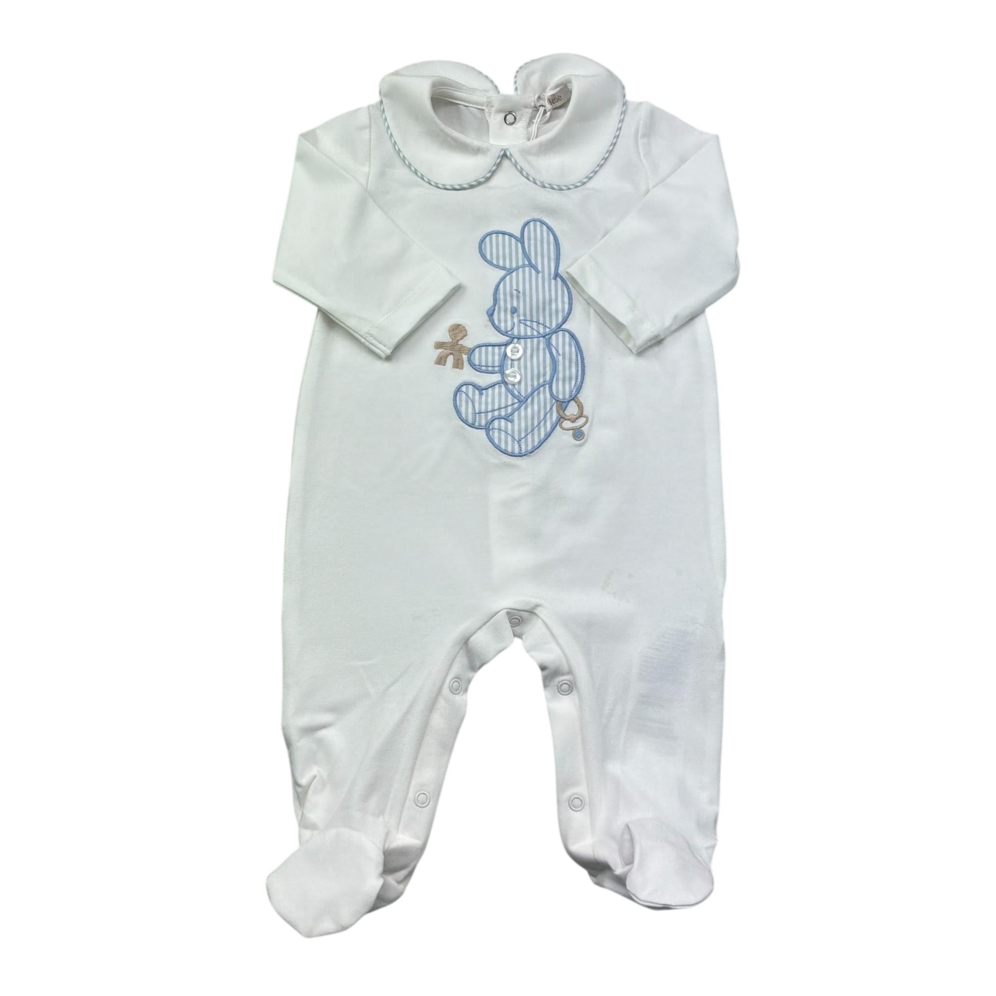 Le Bebe Tutina Manica Lunga Tinta Unita  per Neonato LBB5260 BIANCO LE BEBE 