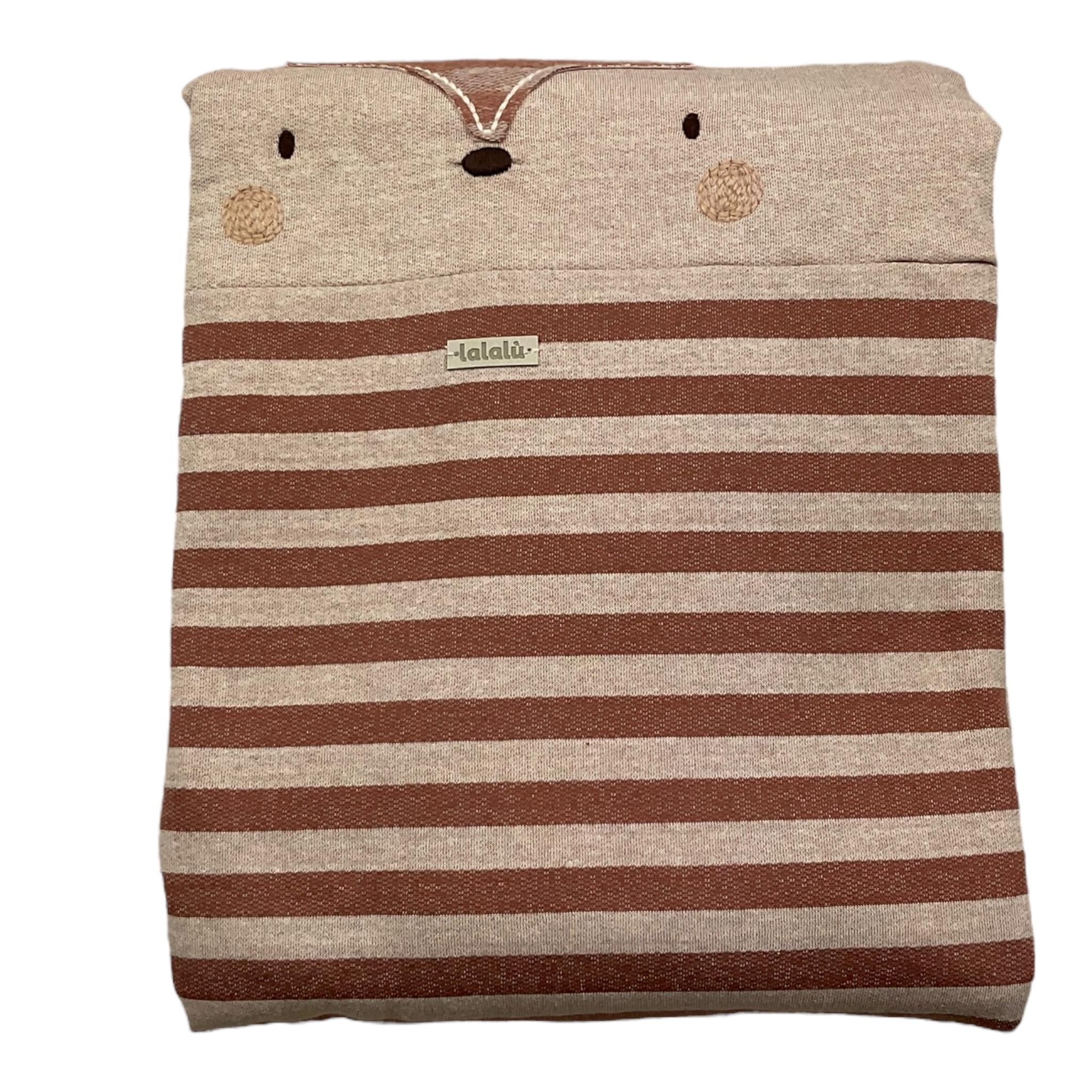 LALALU' coperta fantasia a righe Beige per Bambina COL4N BEIGE LALALU' 