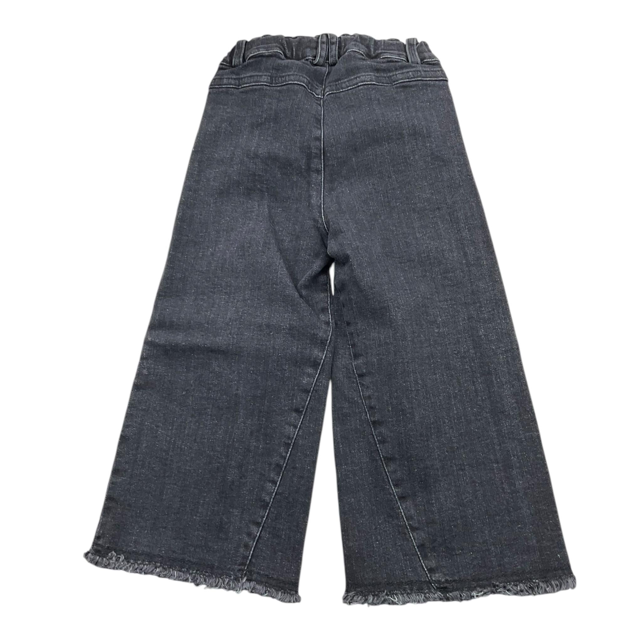 ZHOE & TOBIAH jeans tinta unita modello a palazzo con girovita regolabile Nero per Bambina DDL1 NERO ZHOE & TOBIAH 