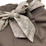 Lalalu' Short Tinta Unita con Cintura per Bambina SHL70PB MARRONE LALALU' 