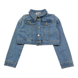 Liu Jo Giubbino In Denim Tinta Unita per Bambina KA5066 BLU LIU JO 