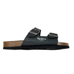 Pepe Feamo Ciabatta Tinta Unita con Stampa per Bambino PBS90054 NERO PEPE FEAMO 