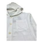 Paolo Pecora Camicia Manica Lunga Tinta Unita con Cappuccio per Bambino PP4216 BIANCO PAOLO PECORA 