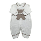 Marlu' Tutina Manica Lunga Tinta Unita per Neonato EP5810 PANNA MARLU' 