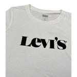 Levi'S T-Shirt Girocollo tinta unita con Stampa Bianco per Bambino 4EC982 BIANCO LEVI'S 