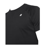 K-Way T-Shirt Girocollo Tinta Unita con Stampa per Bambino K0074Q0 NERO K-WAY 