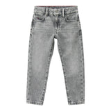 Tommy Hilfiger Jeans Tinta Unita con Girovita Regolabile per Bambino KB0KB09331 GRIGIO TOMMY HILFIGER 
