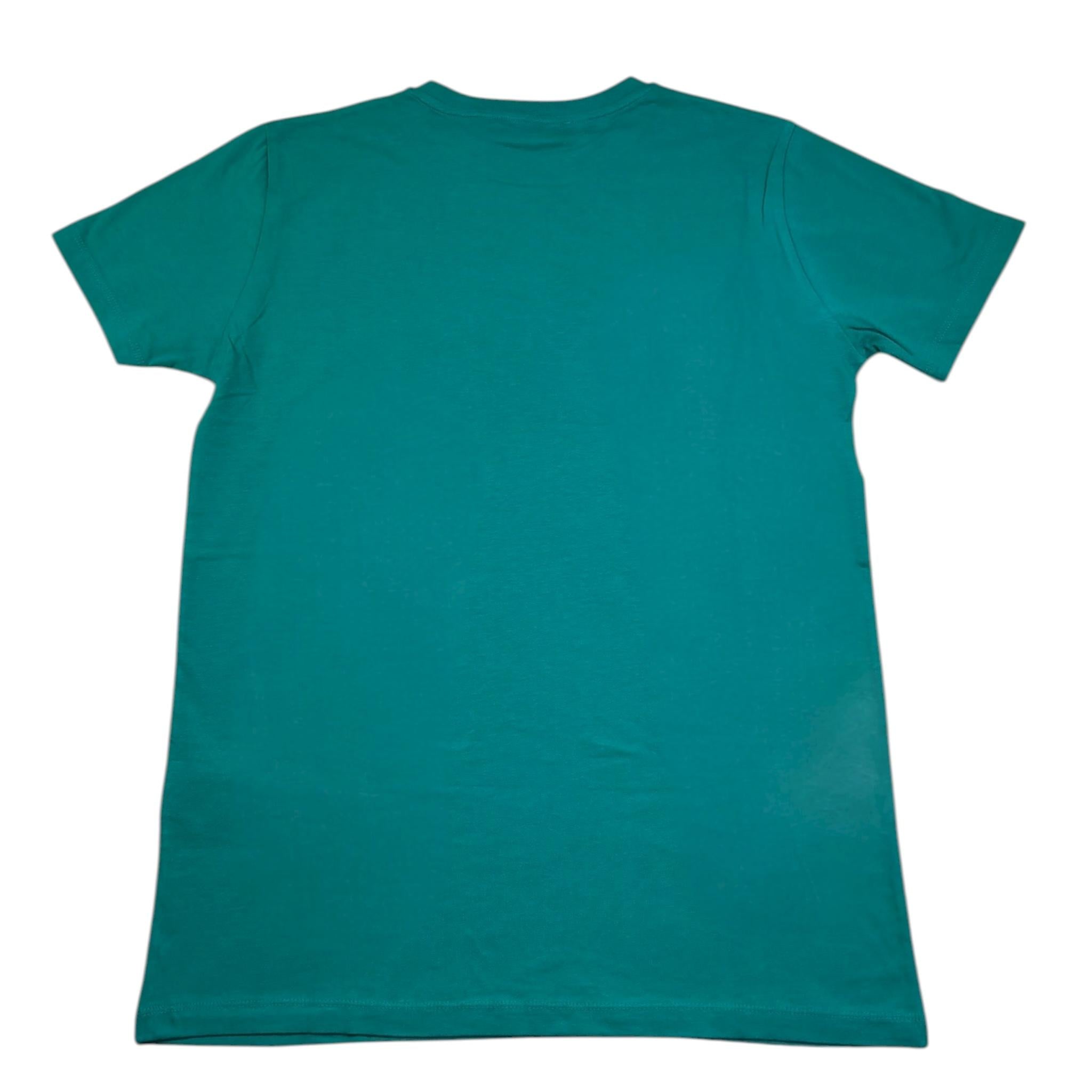 Cesare Paciotti T-Shirt Girocollo Tinta Unita con Logo per Bambino TSP5155J VERDE CESARE PACIOTTI 