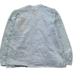 Saint Barth Camicia Manica Lunga Fantasia Zebrata per Bambina HARPERXXX AZZURRO SAINT BARTH 