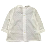 La Stupenderia Langarmshirt Einfarbig Weiß Für Baby Mädchen