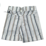 Ambaraba Bermuda Tinta Unita Fantasia A Righe per Neonato FM35158 BIANCO AMBARABA 