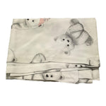 LE BEBE' lenzuola tinta unita con stampa orso Bianco per Neonata LBG6189 BIANCO LE BEBE' 