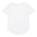 N°21 T-Shirt Girocollo Tinta Unita con Stampa per Bambina N2101Z BIANCO N°21 