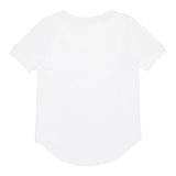 N°21 T-Shirt Girocollo Tinta Unita con Stampa per Bambina N2101Z BIANCO N°21 