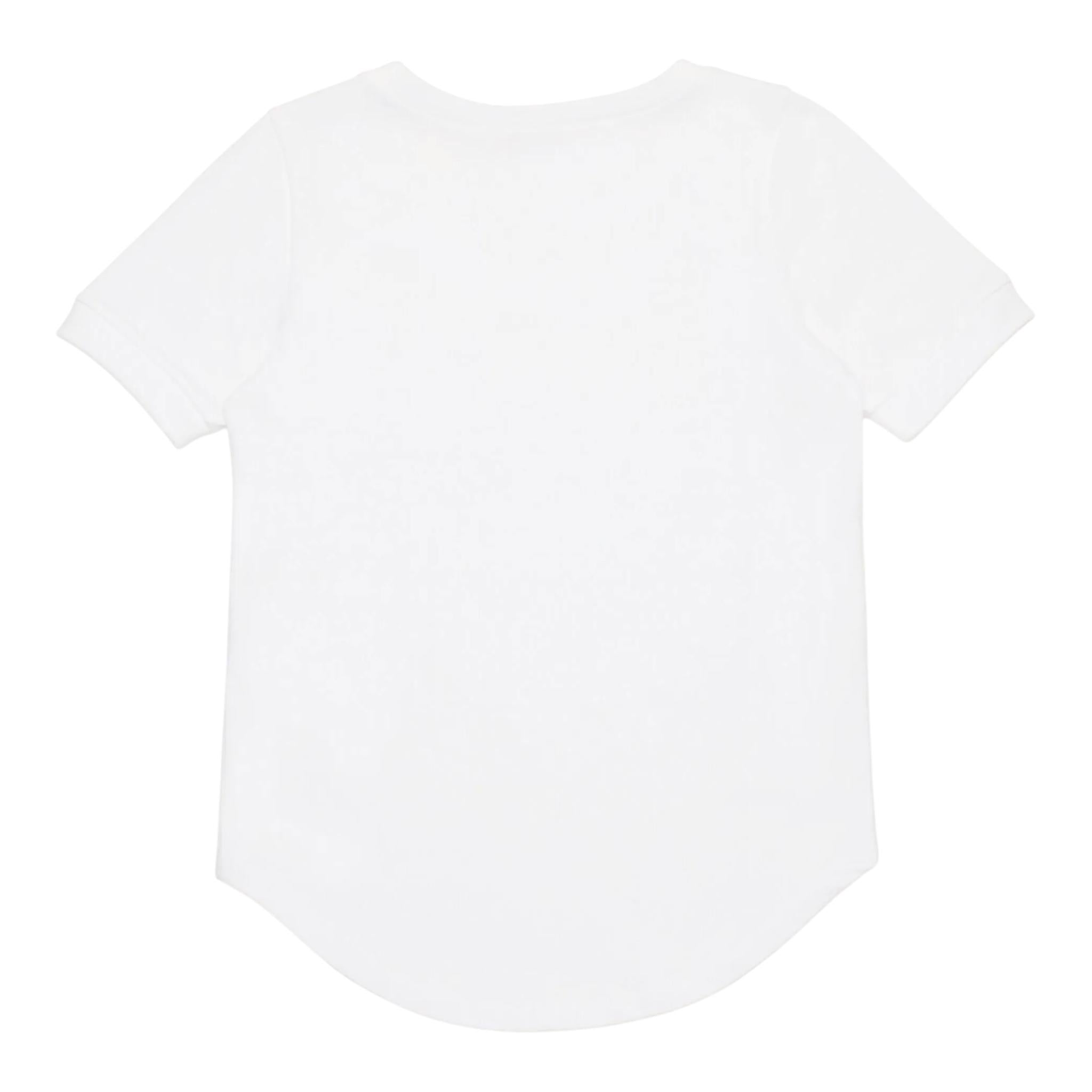 N°21 T-Shirt Girocollo Tinta Unita con Stampa per Bambina N2101Z BIANCO N°21 