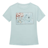 Guess T-Shirt Girocollo Tinta Unita con Applicazione per Bambina J5RI25KCRI2 AZZURRO GUESS 