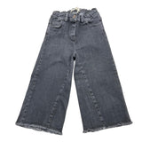 ZHOE & TOBIAH jeans tinta unita modello a palazzo con girovita regolabile Nero per Bambina DDL1 NERO ZHOE & TOBIAH 