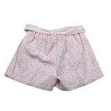 M+E' Short Tinta Unita con Cinturino per Bambina UE0783 ROSA M+E' 