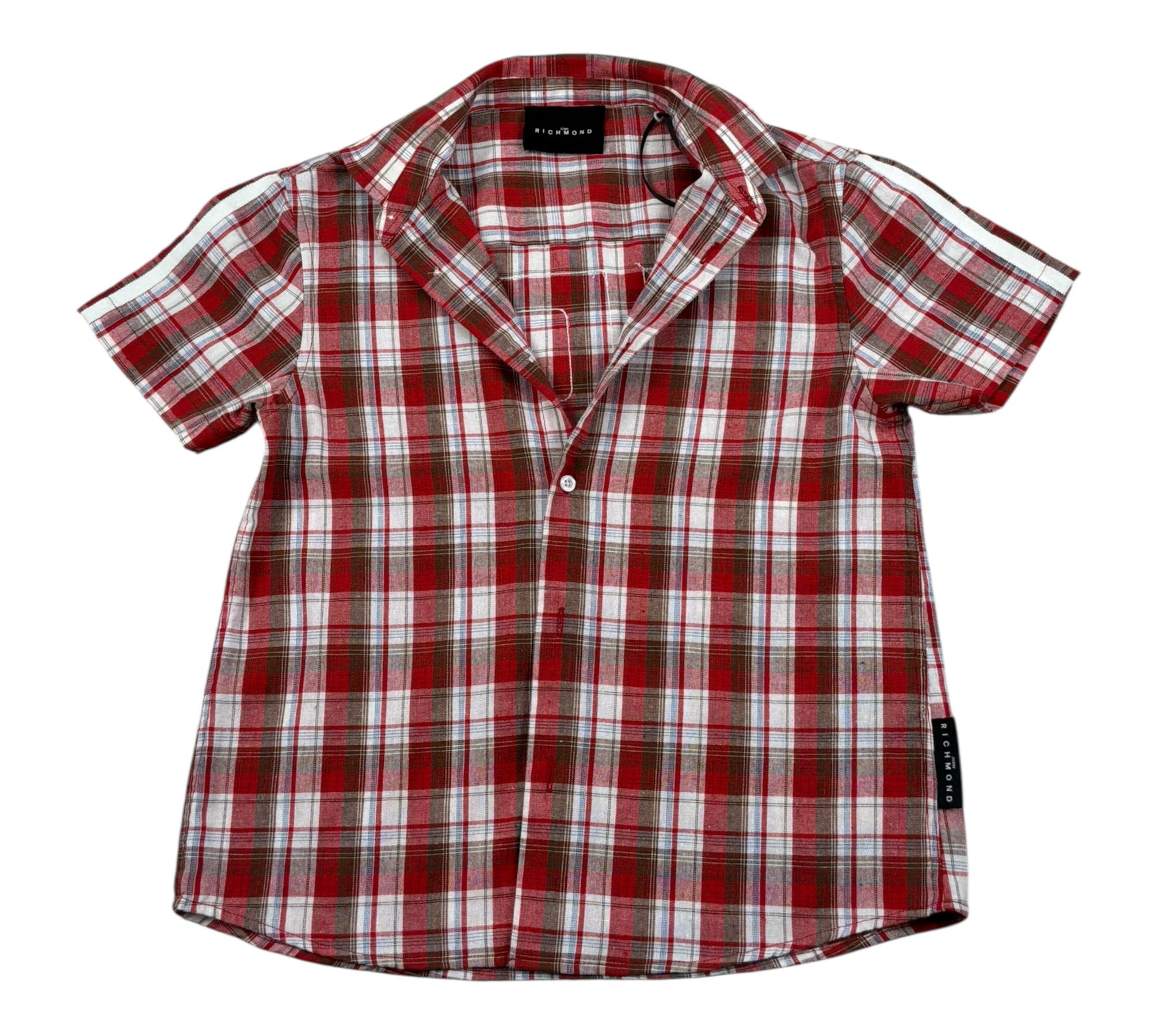 John Richmond Camicia Mezza Manica Fantasia  per Bambino RBP26194CA ROSSO JOHN RICHMOND 