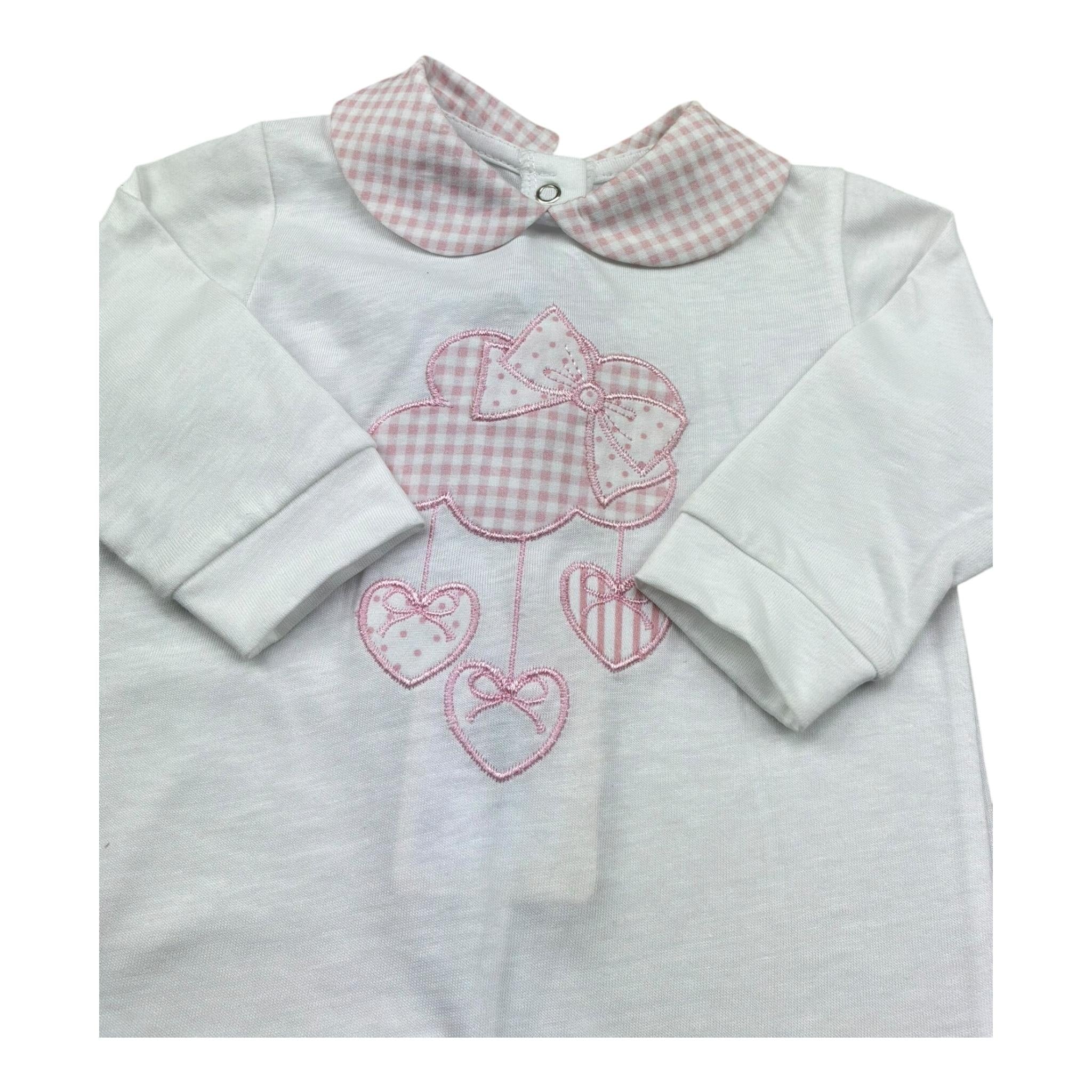 Isabel & Martinez Tutina Manica Lunga Tinta Unita con Stampa per Neonata IMG BIANCO ISABEL & MARTINEZ 