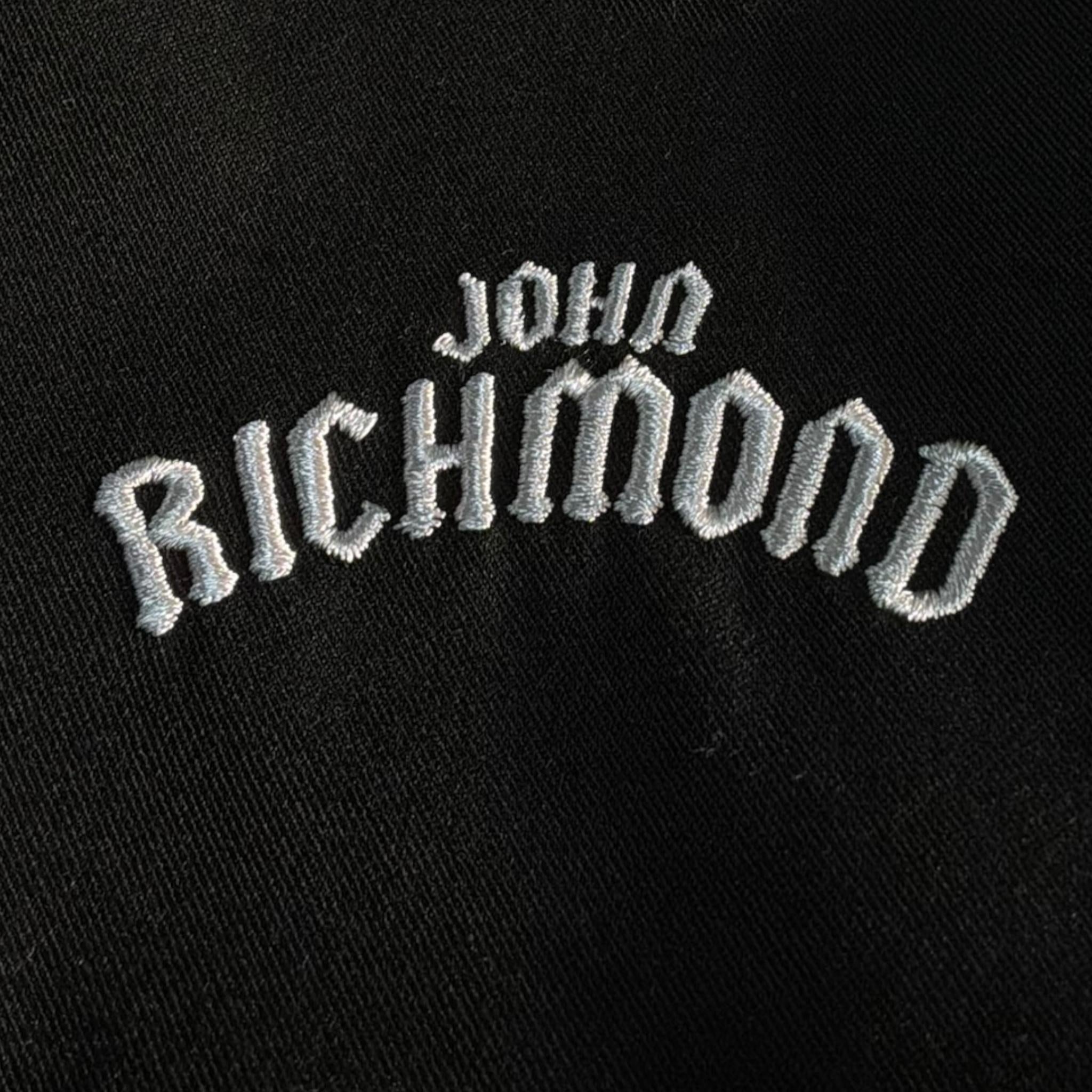 John Richmond Pantalone Tinta Unita con Elastico In Vita E Logo per Neonato RIA23083PAN NERO JOHN RICHMOND 