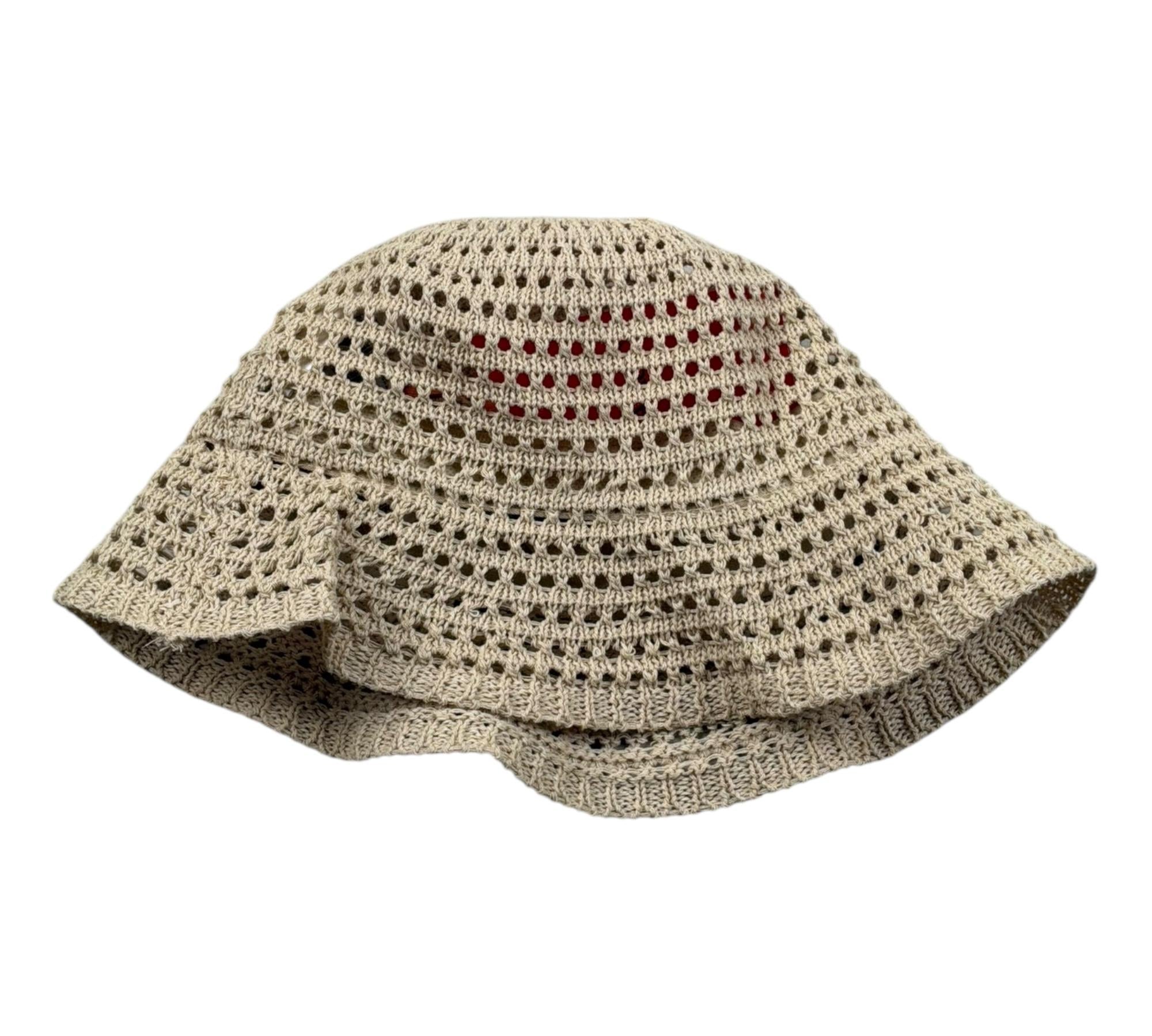 Max&Co. Cappello Tinta Unita Traforato per Bambina MX0178 BEIGE MAX&Co. 