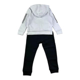 Daniele Alessandrini Completo 2 Pezzi Felpa-Pantalone Bicolore Bianco/Nero per Neonato